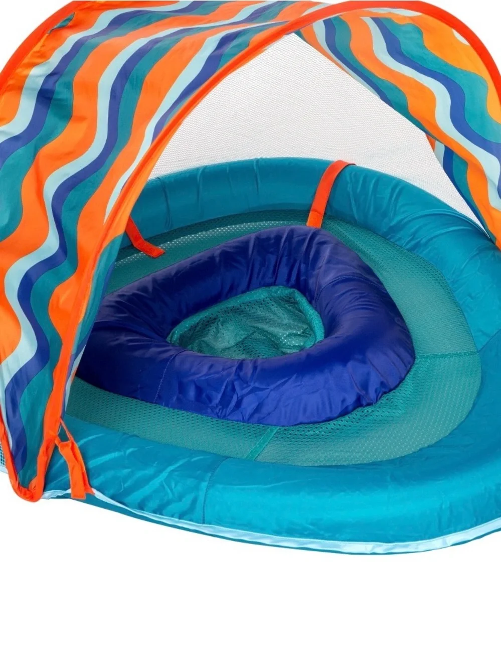 Aqua Multicolor Canopy BabyBoat Inflatable Swim